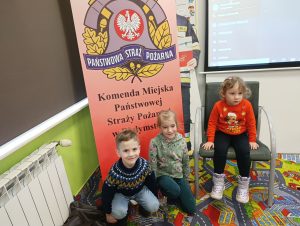 Dzieci z wizytą w Straży Pożarnej