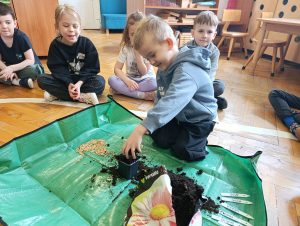 Sianie owsa w naszym przedszkolu