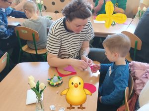 Jarek pracuje z mamą