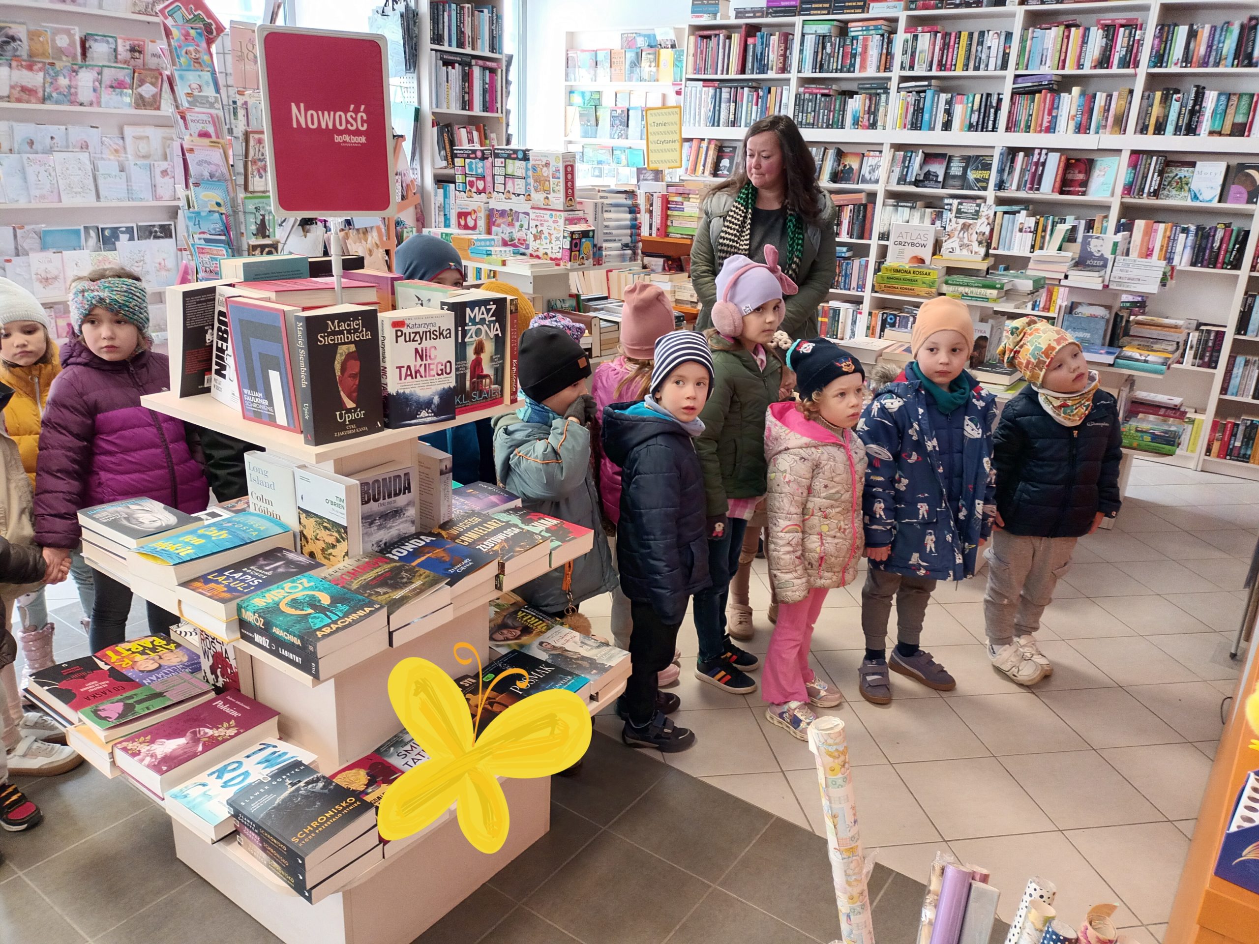 Wyjście do księgarni – rozbudzanie zainteresowań czytelniczych dzieci.