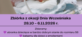 Zbiórka z okazji Dnia Wcześniaka