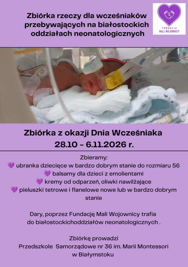 Zbiórka z okazji Dnia Wcześniaka